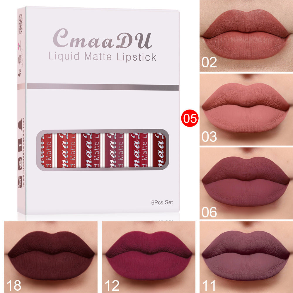 Matte Non-stick Cup Waterproof Lipstick Long Lasting Lip Gloss