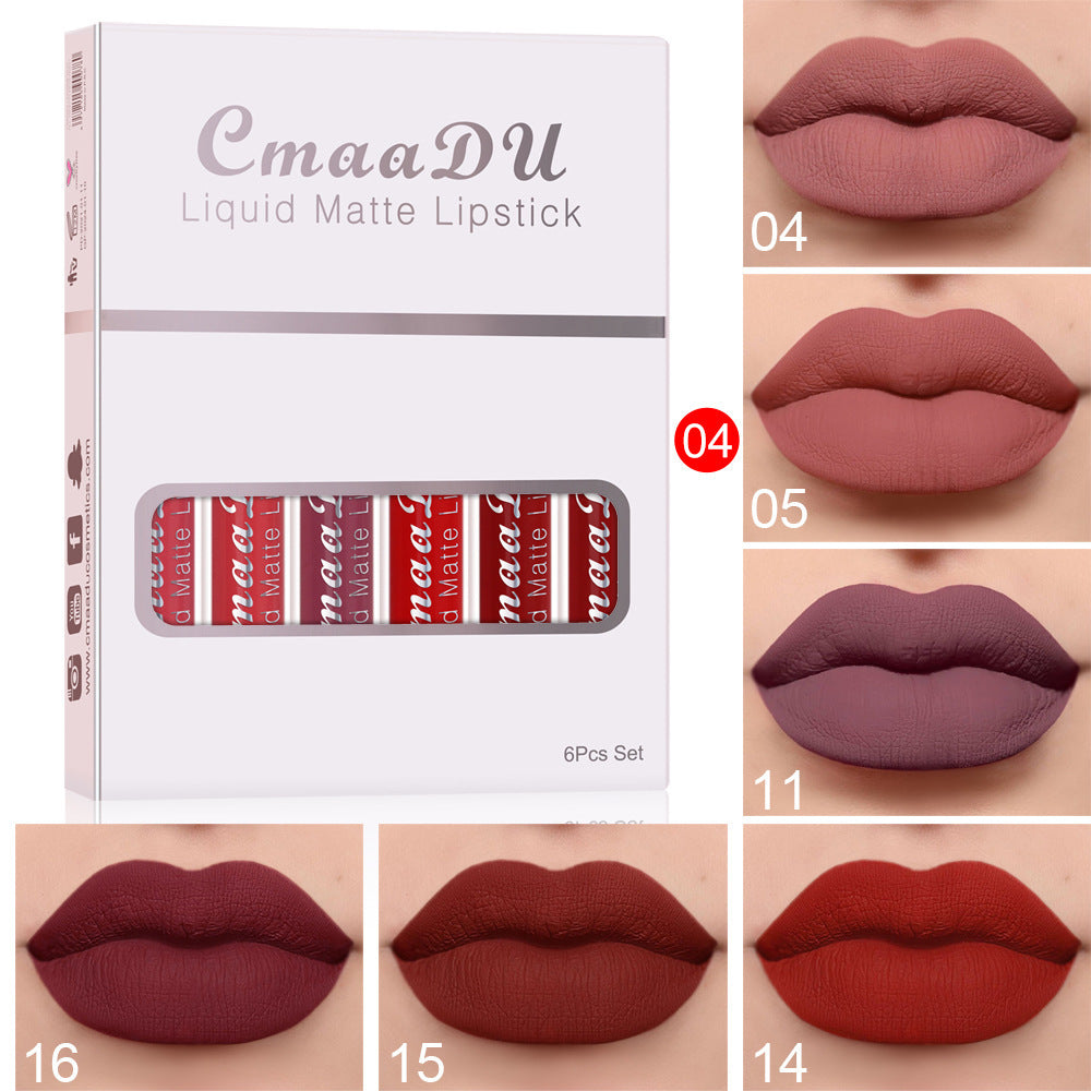 Matte Non-stick Cup Waterproof Lipstick Long Lasting Lip Gloss