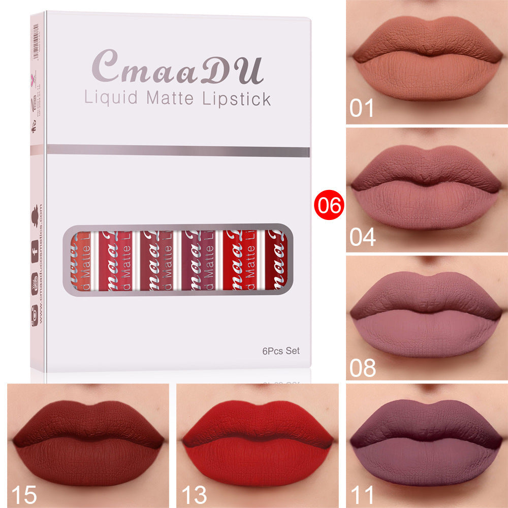 Matte Non-stick Cup Waterproof Lipstick Long Lasting Lip Gloss